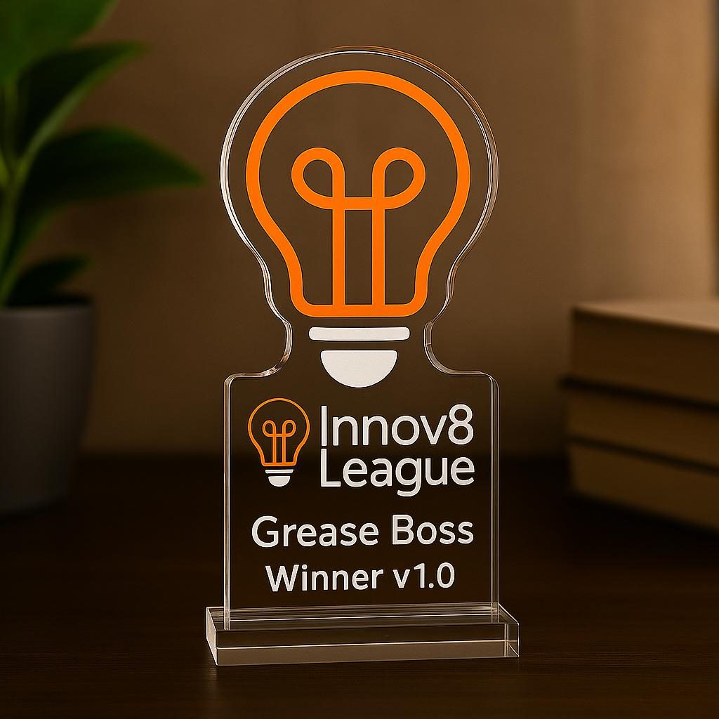 GreaseBoss Clinches Top Spot at Innov8League Global Innovation Challenge v1.0