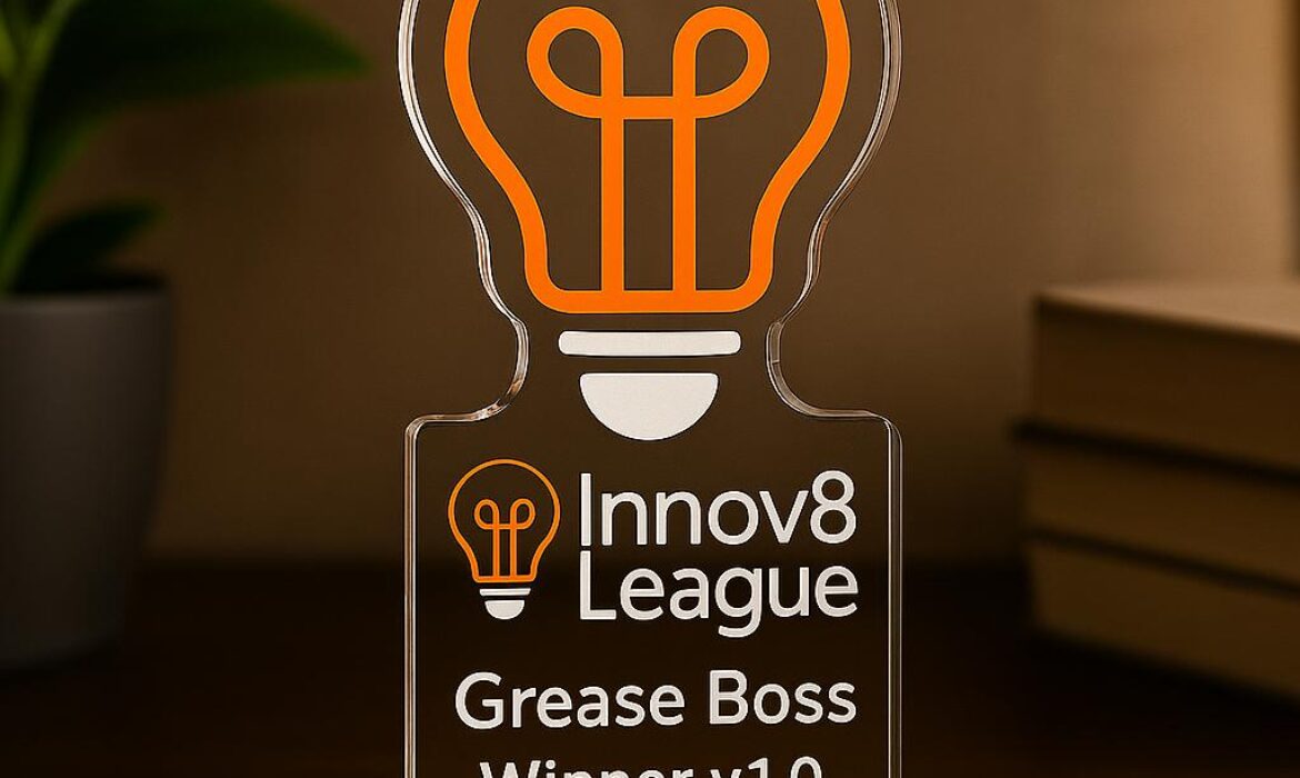 GreaseBoss Clinches Top Spot at Innov8League Global Innovation Challenge v1.0